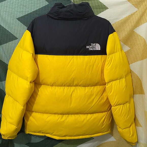Black & Yellow The North Face Winter Puffer Jacket - Picture 9 of 9